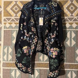 Johnny Was Biya Fayetta Hooded knit Jacket. New with tags.